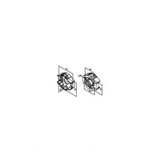 SUPPORTO IN ALLUMINIO 2 FORI INTERASSE 48 E 60MM ERA M Ø 45MM NICE 535.10091
