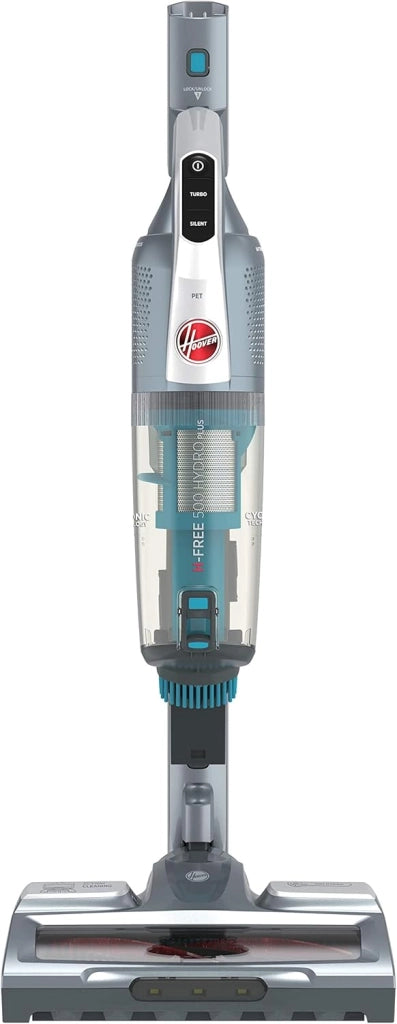 H-FREE 500 HYDRO PLUS HF522YSP 011 Aspirapolvere Senza Fili, 330W, 0,45 L, Aspira e Lava, Mini Turbo Spazzola, Autonomia 45 Min, Compatta, Blu