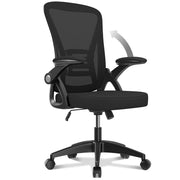Sedia Ufficio con Braccioli Ribaltabili - RATTANTREE - Schienale in Rete Mesh - Schienale 90¡ã-105¡ã - Portata 120kg - Nero