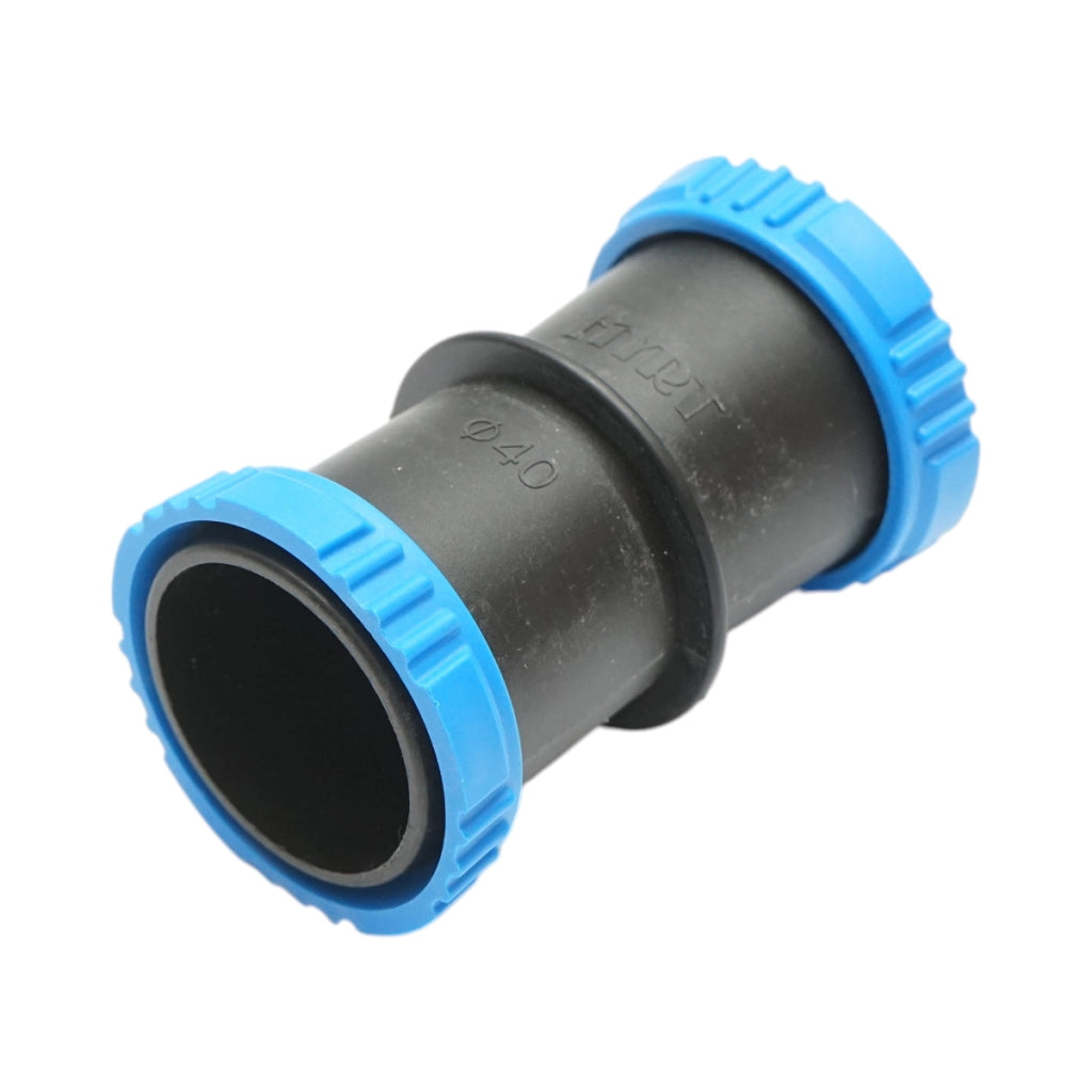 Connettore per tubo gocciolatore con anello 40x40mm per sistemi di irrigazione