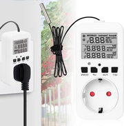 Regolatore di Temperatura Digitale 230 V con Timer e Sensore per Serra e Acquario.