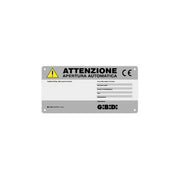 TARGA CANCELLO AUTOMATICO GIBIDI AJ75800 AUTOMAZIONE AUTOMATISMI ORIGINALE NUOVO