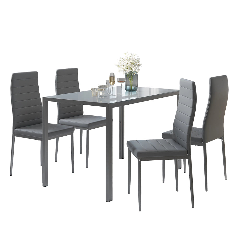 Vicco Set di tavoli da pranzo Grigio 120 x 75 cm Set di 4