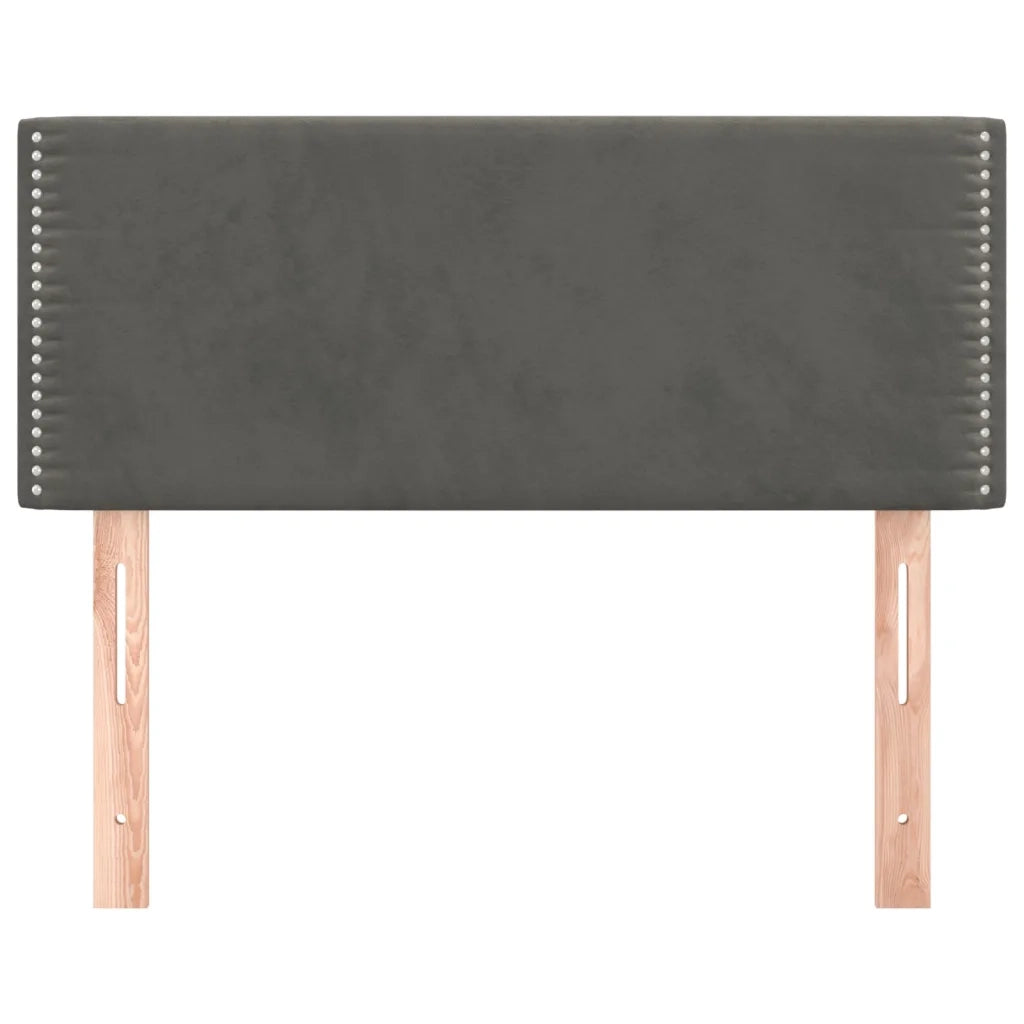 Testiera Grigio Scuro 80x5x78/88 cm in Velluto