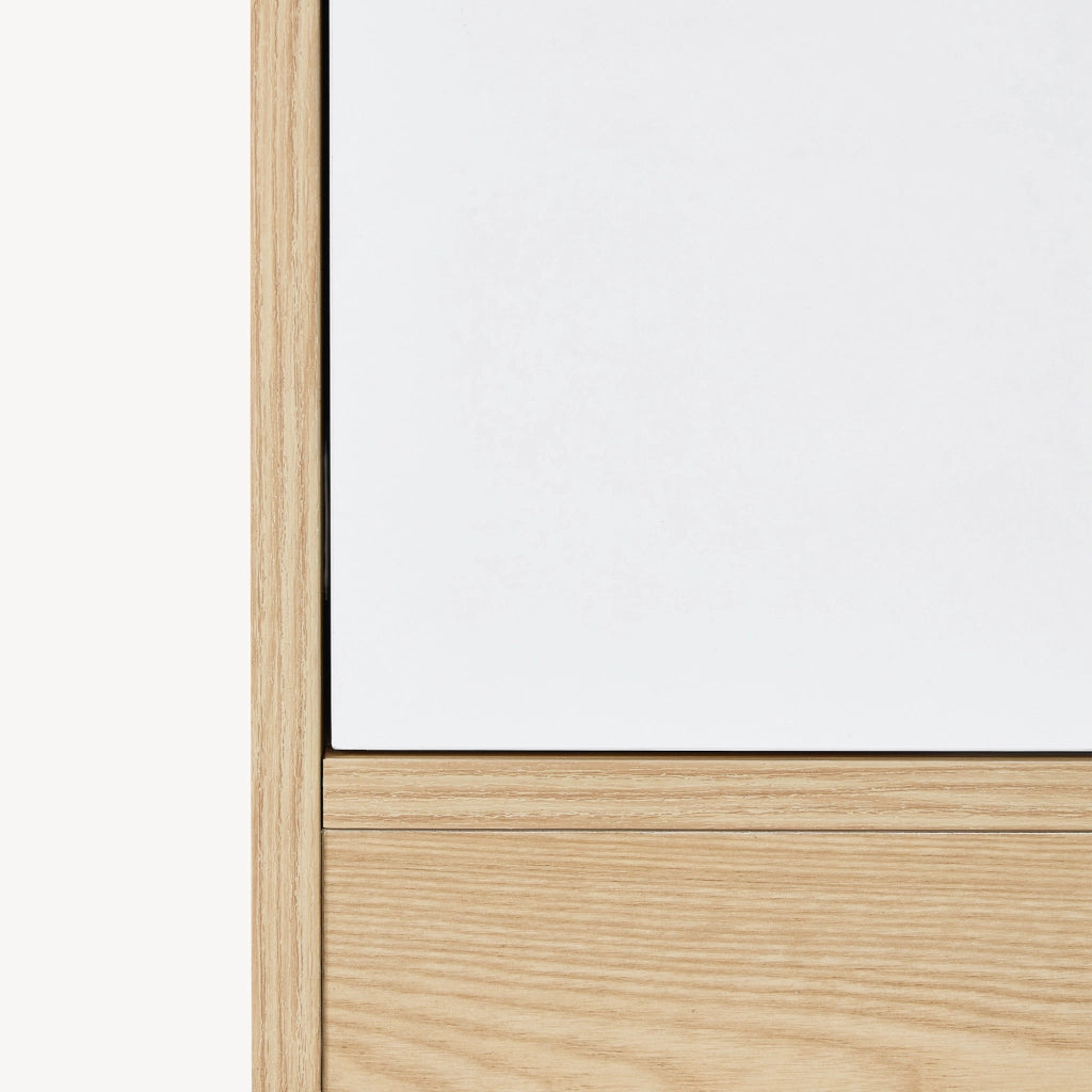 Armadio Guardaroba Bastheim con 6 Scomparti 176 x 120 x 52 cm Effetto Rovere [en.casa]