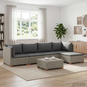 6 pz Set Lounge in Rattan con Cuscini GENDT Rattan naturale 3429851