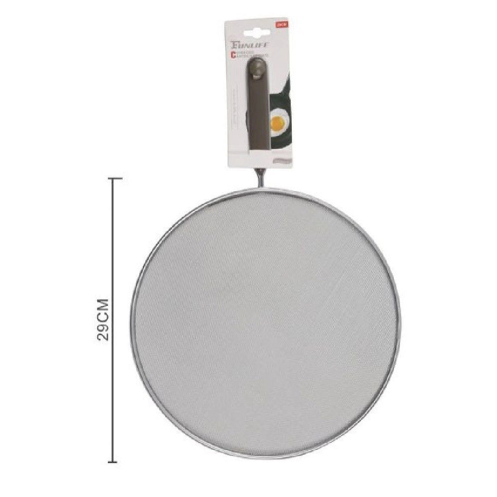 Trade Shop - Coperchio Paraschizzi Paraspruzzi Cucina Per Padella Pentola Manico 29 Cm 50759 -