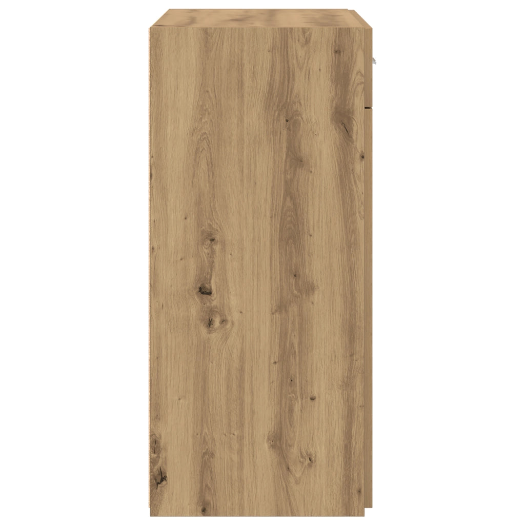 Mobile di Stoccaggio Rovere Artigianale 80x42.5x93.5 cm Legno Ingegnerizzato