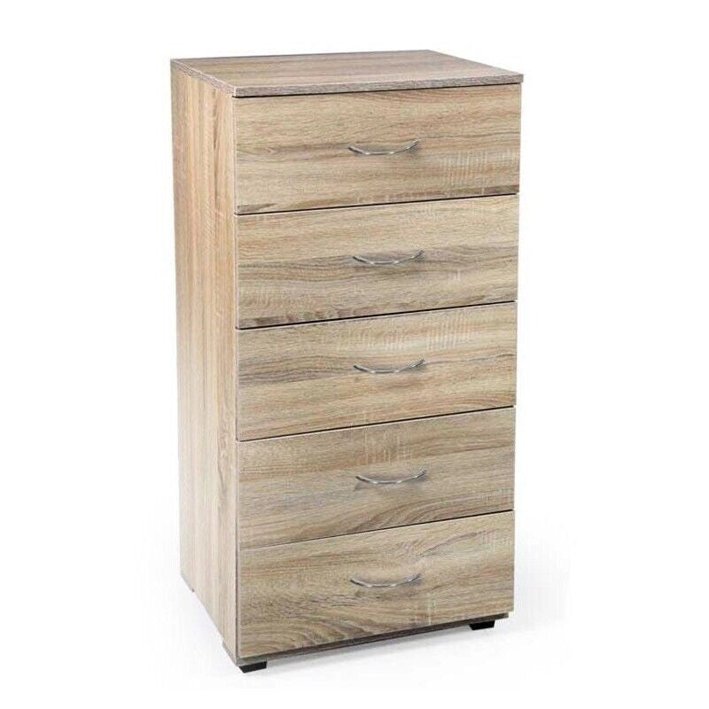 GAIA CASSETTIERA A 5 CASSETTI 50 X 40 X 101 CM IN COLORE ROVERE