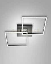BARD  PLAFONIERA ANTRACITE NW  L.65X65CM A LED 4000K - 52W - 5400 lm DIMMERABILE C/ACC