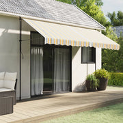 Tessuto di Ricambio per Tenda-Ricambio telo per tenda da sole Strisce Multicolore 4x3 m 333440
