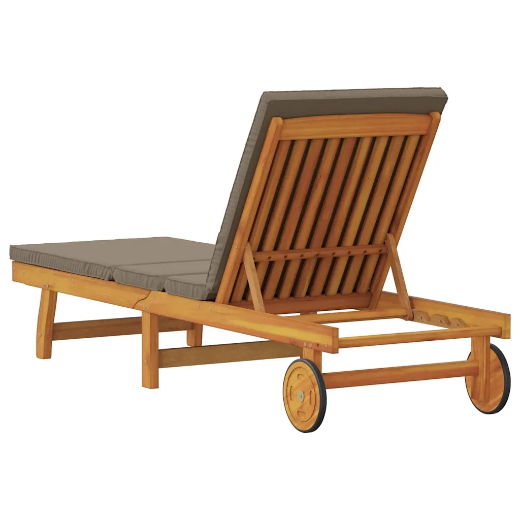 Lettino da sole Marrone 199 x 63 x 85 cm 4105538