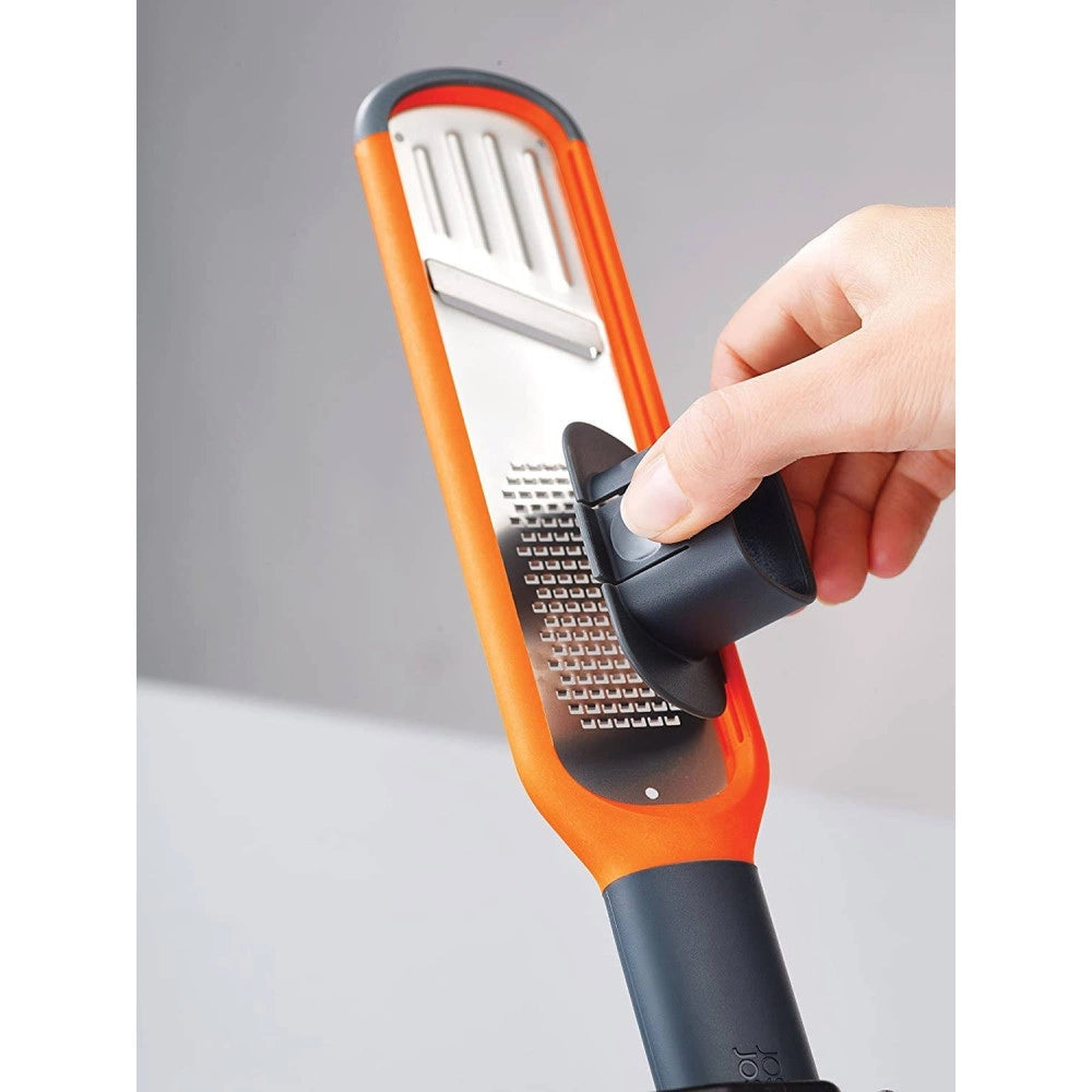 Trade Shop - Affettatrice Manuale Affetta Taglia Verdure Grattugia Julienne Regolabile 2 In 1 -