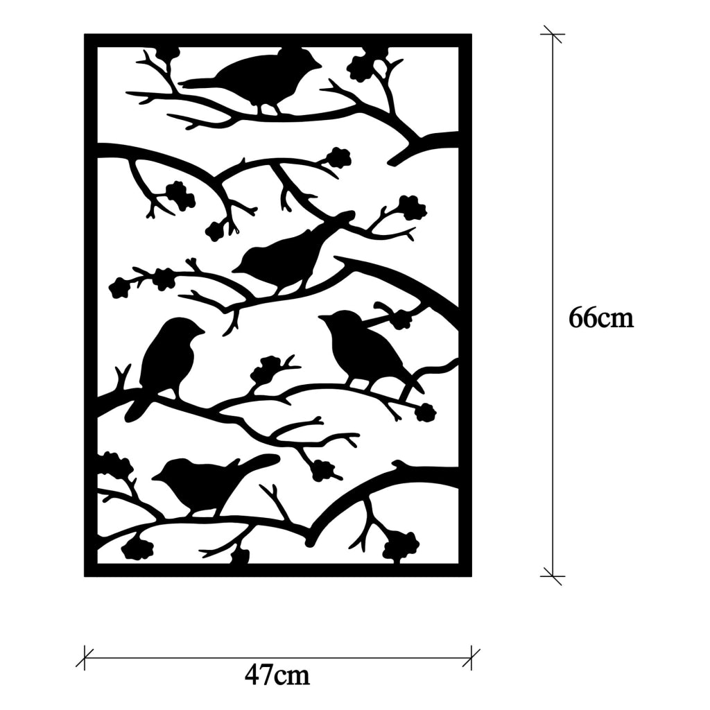 Moseri, Quadro Materiale Struttura in Metallo, 47x66h cm Nero