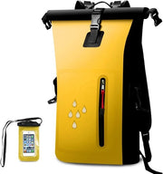 Zak da Bagno 25 litri - Chiusura a rolo resistente - Ideale per canoa, rafting e sci - Protezione IPX8 per telefono - Per uso in spiaggia e campeggio - Inclusa borsa dry bag