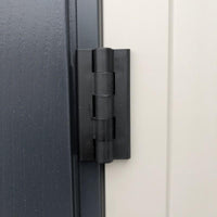 Casetta da Giardino Porta Attrezzi 91x170x202 cm in PVC Grigio/Grigio Scuro