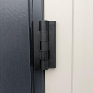 Casetta da Giardino Porta Attrezzi 91x170x202 cm in PVC Grigio/Grigio Scuro