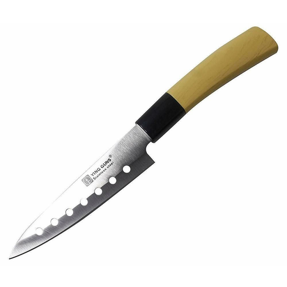 Trade Shop - Coltello Per Carne Taglio Cucina Acciaio Manico Legno Ying Guns -
