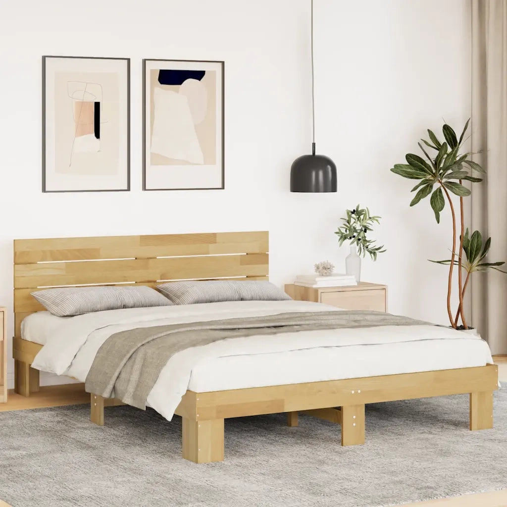 Struttura Letto con Testiera Senza Materasso 135x190 cm 3315728