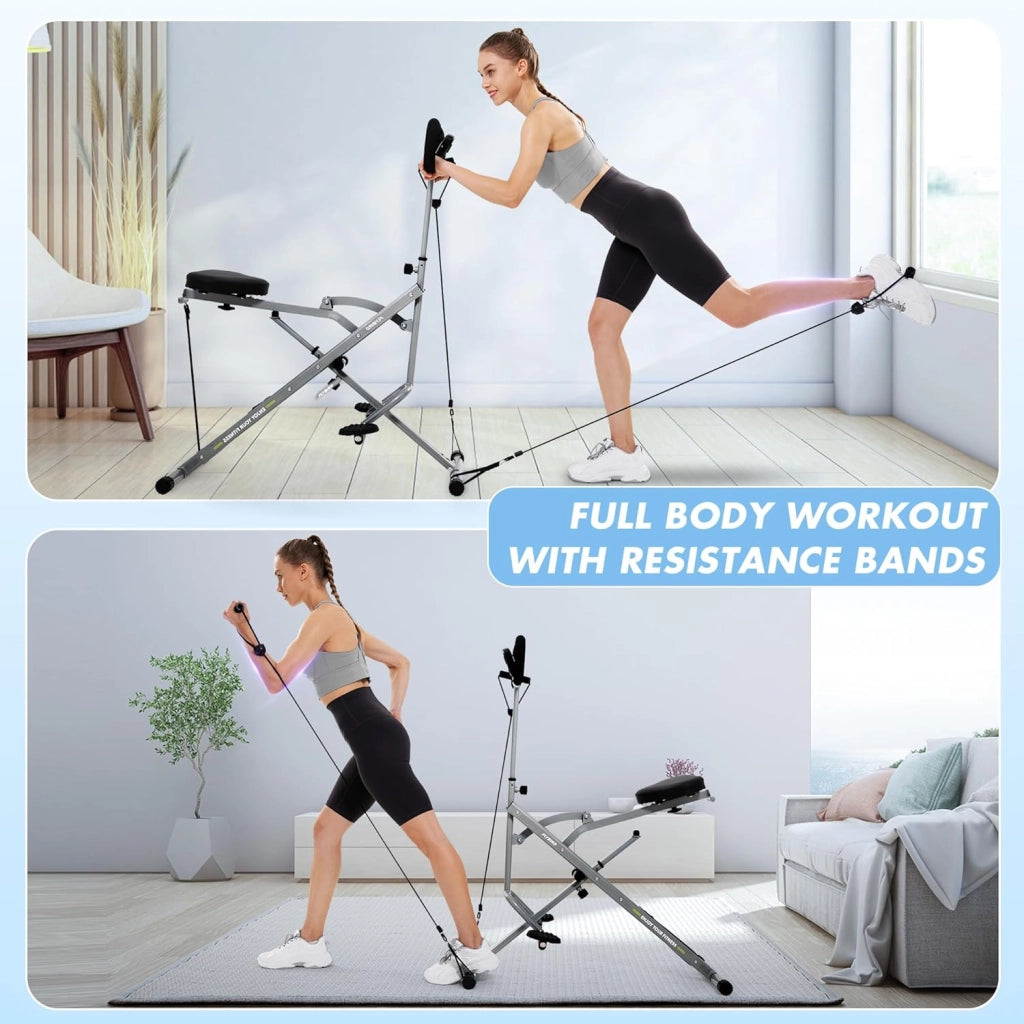 Bicicletta Fitness Pieghievole ¨C zephmum ¨C Grigio, Acciaio, Max Carico 158 kg