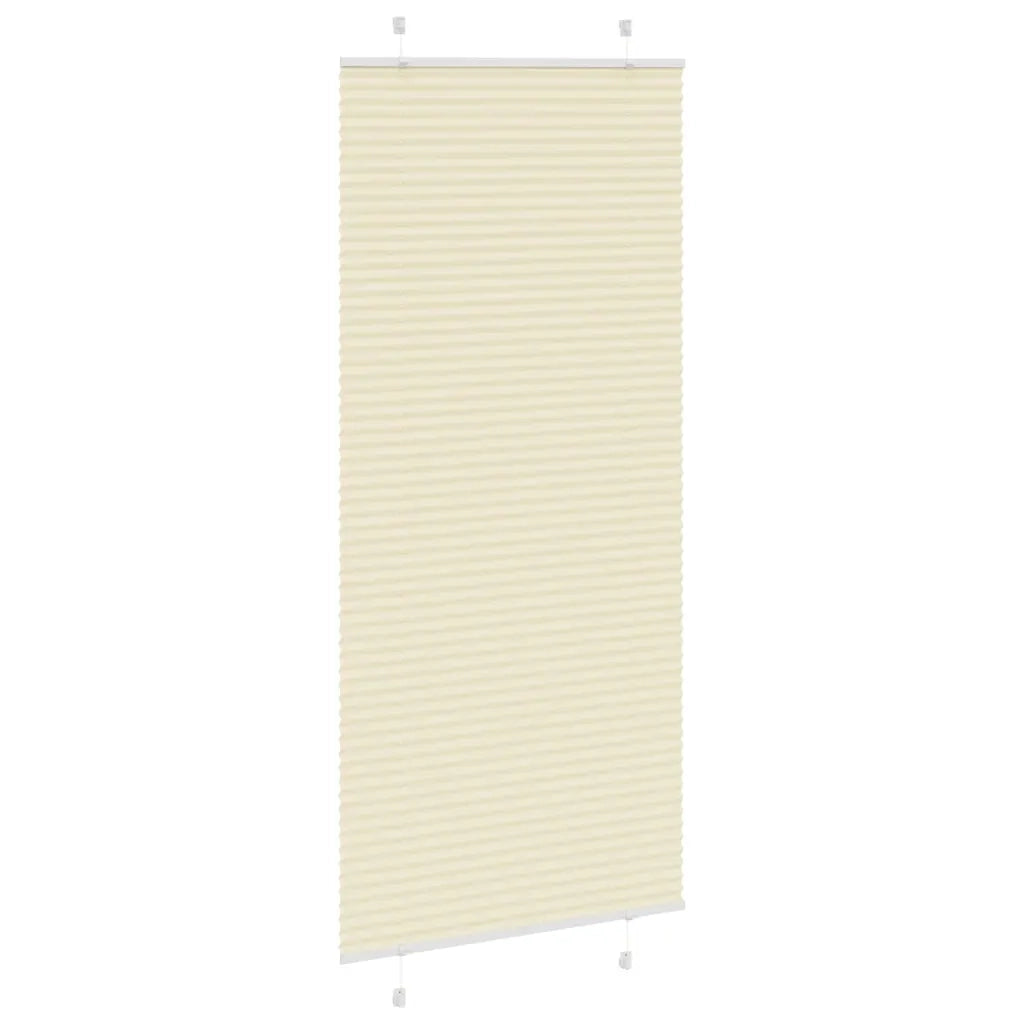 Tenda Plissettata Crema 85x200 cm Larghezza Tessuto 84,4 cm