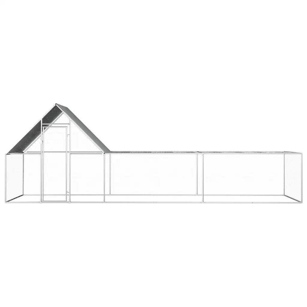 Pollaio 6x2x2 m in Acciaio Zincato CFW6328255