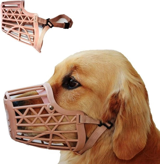 Musera per cani dimensione 6 - circonferenza del muso 33 cm - colore beige