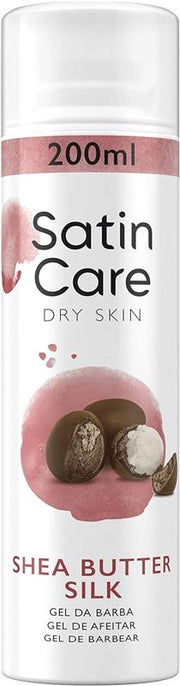 GILLETTE SATIN CARE GEL DEPILATORIO DA DONNA 200 ML CON BURRO DI KARITE