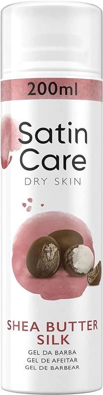 GILLETTE SATIN CARE GEL DEPILATORIO DA DONNA 200 ML CON BURRO DI KARITE