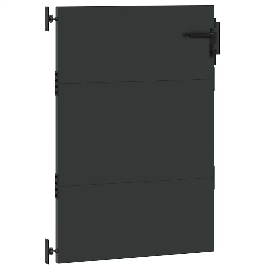 Cancello da giardino con blocco Nero 94 x 150 cm 42015881