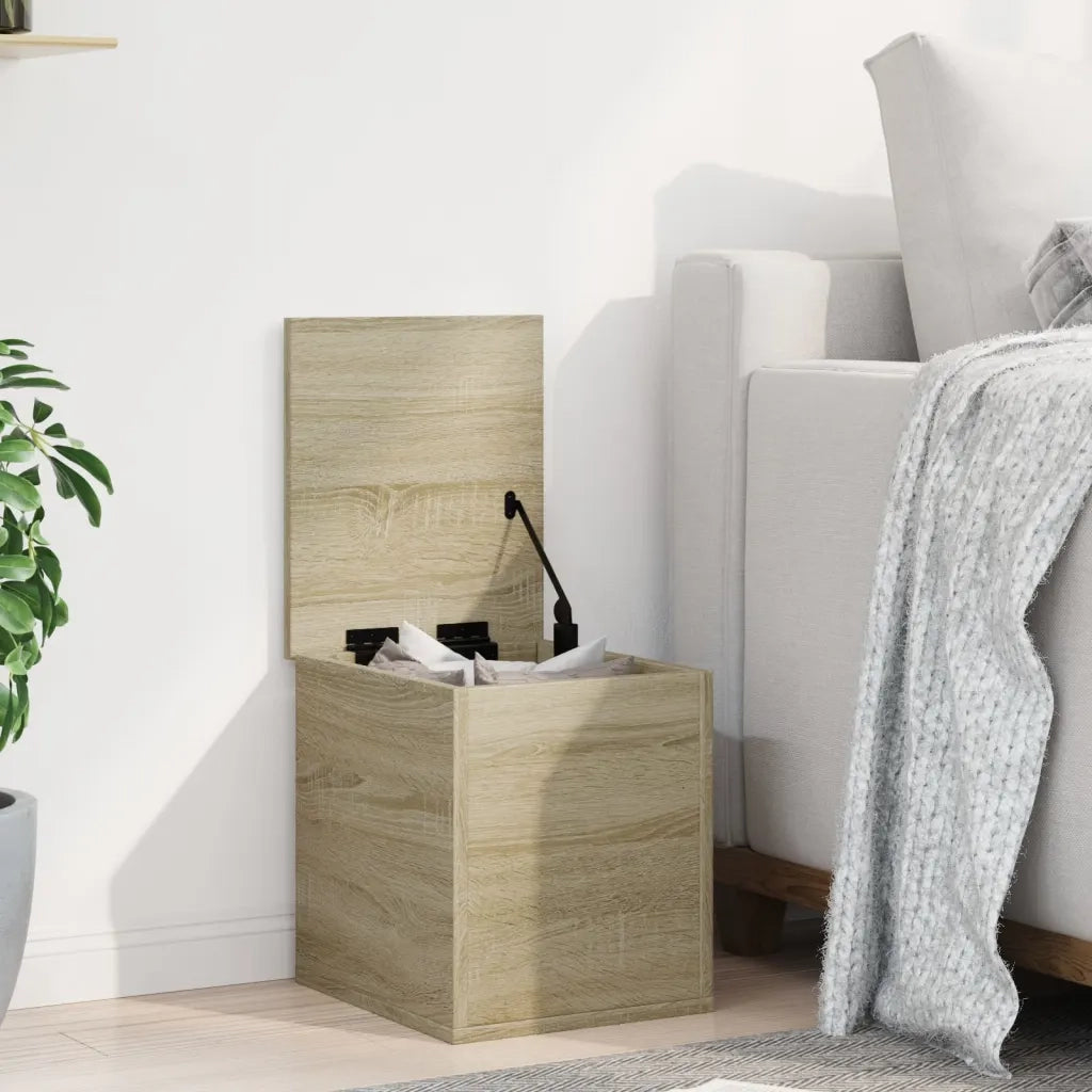 vidaXL Contenitore Portaoggetti Rovere Sonoma 30x35x35cm in Truciolato