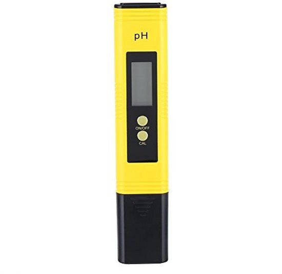 Moltiplicatore di pH Digitale - pH Valore Meter - Calibrazione Automatica - Giallo - Acquari e Piscine - Facile da Usare - Ideale per Vini e Acque Minerali