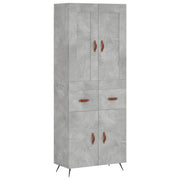 Buffet credenza cassettiera armadio mobile contenitore organizer cucina soggiorno salotto alto 69,5 x 34 x 180 cm legno ingegnerizzato grigio 02_0034499
