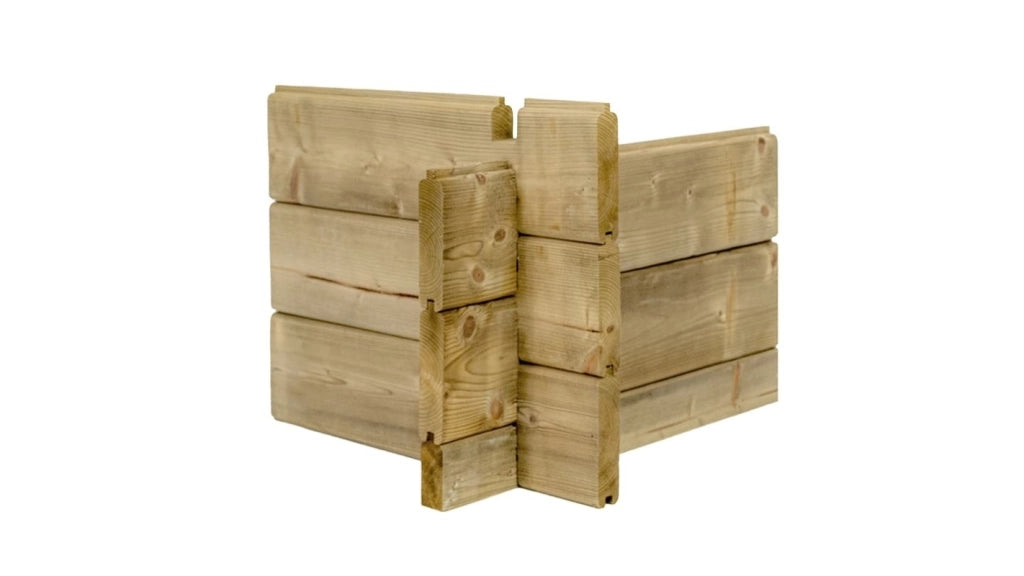 Casetta da giardino in legno - 17.4m2 - 5.79x3m - impregnata - 28mm - colore: verde - DOM718 - ALTANKA