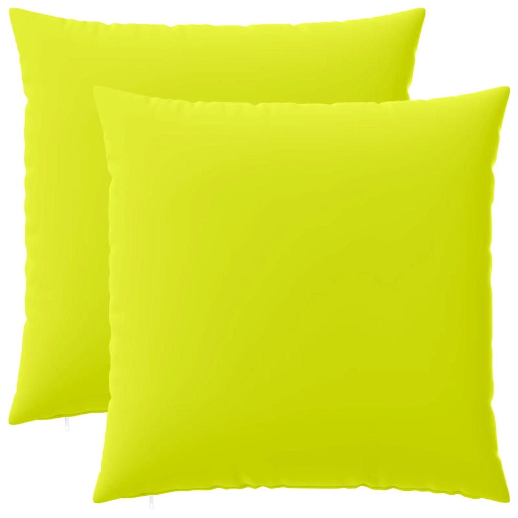 Federa 2 pcs HEERLEN Verde brillante. 60 x 60 cm Poliestere 912683