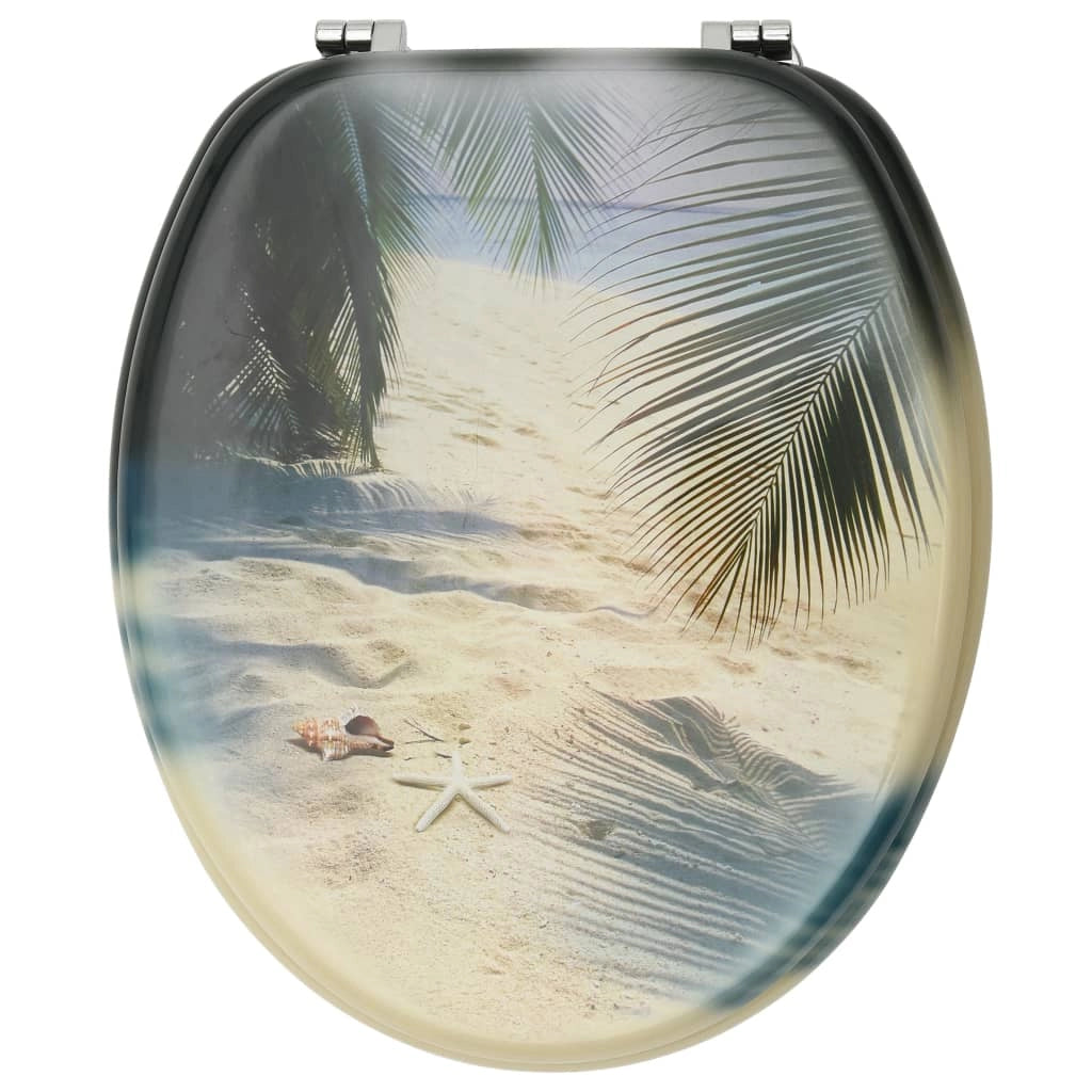 Sedile WC con coperchio MDF stile spiaggia 02_0002932