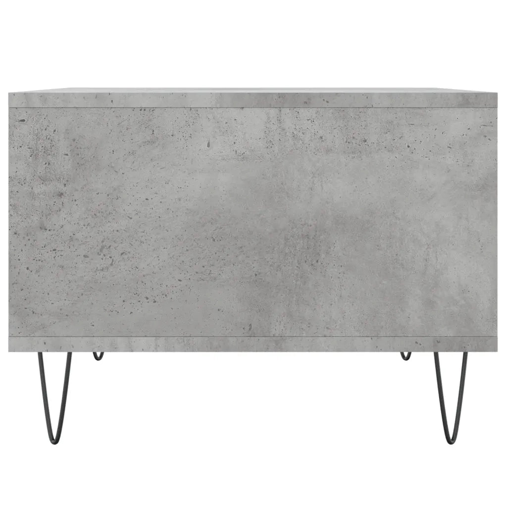 Tavolino Salotto Grigio Cemento 60x50x36,5 cm Legno Multistrato 830544