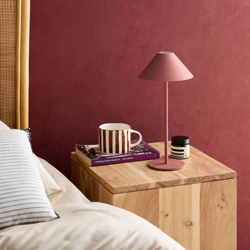 Lampada da tavolo led senza fili, 135cm, terracotta