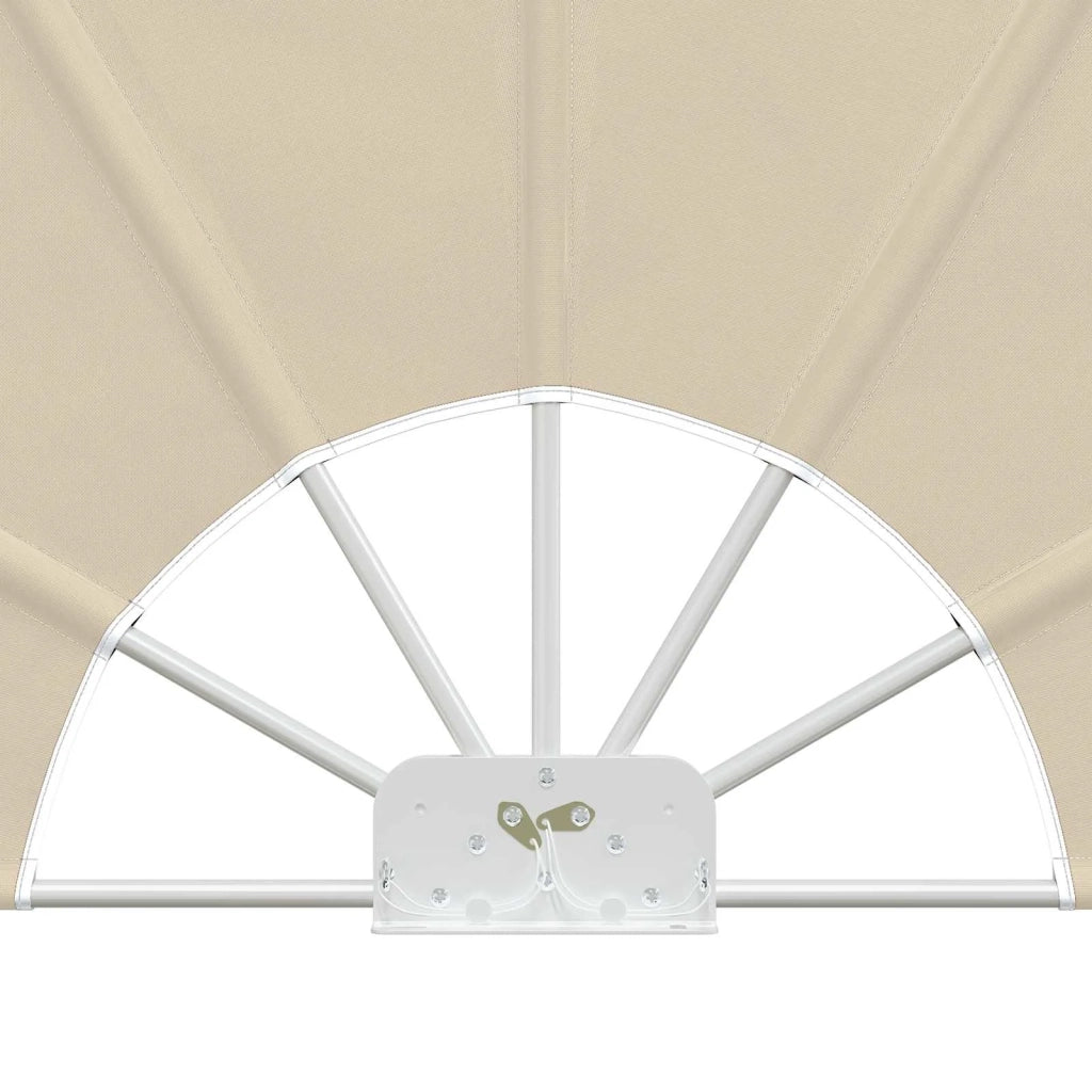 Tenda Laterale per Terrazza Pieghevole Crema 200 cm 44578