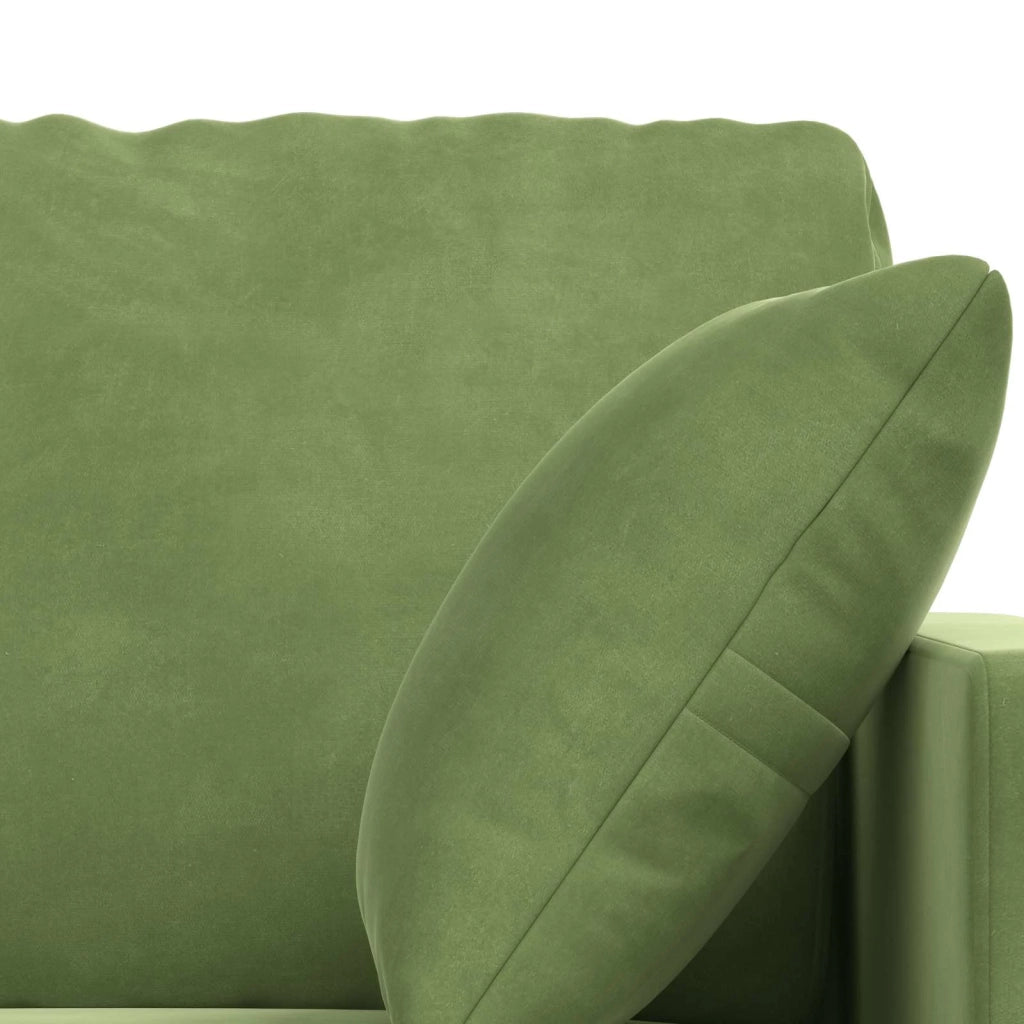 Set di divani 2 pcs Verde chiaro 138 x 78 x 80 cm Velluto
