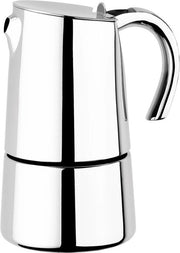 Caffettiera, acciaio inossidabile, 18/10, 6 tazze