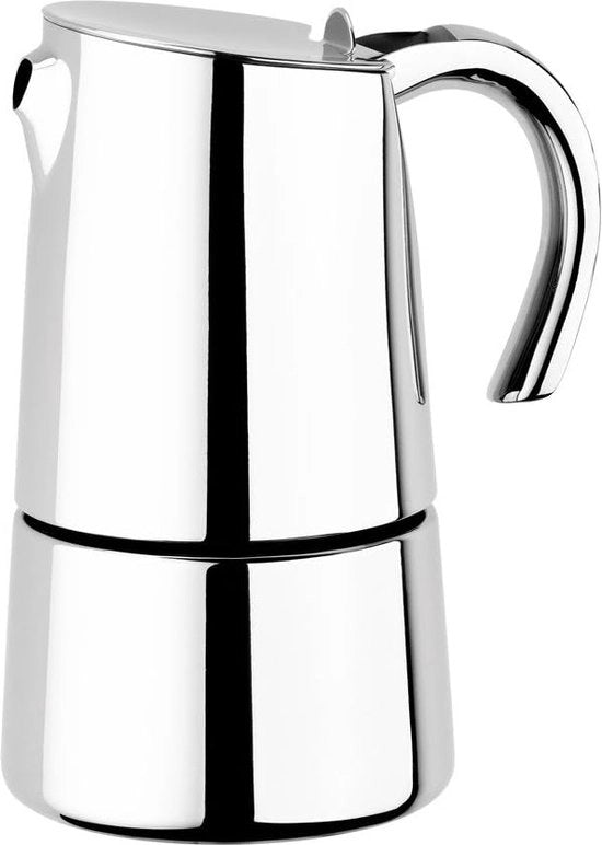 Caffettiera, acciaio inossidabile, 18/10, 6 tazze