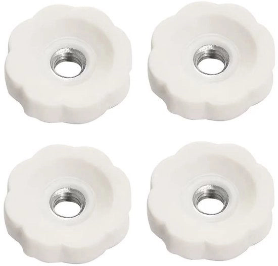 Elementi di fissaggio a molla 100 pezzi - Materiale plastico - Dadi a guscio - Interno M4 - Componenti di fissaggio - Superficie con superficie di presa