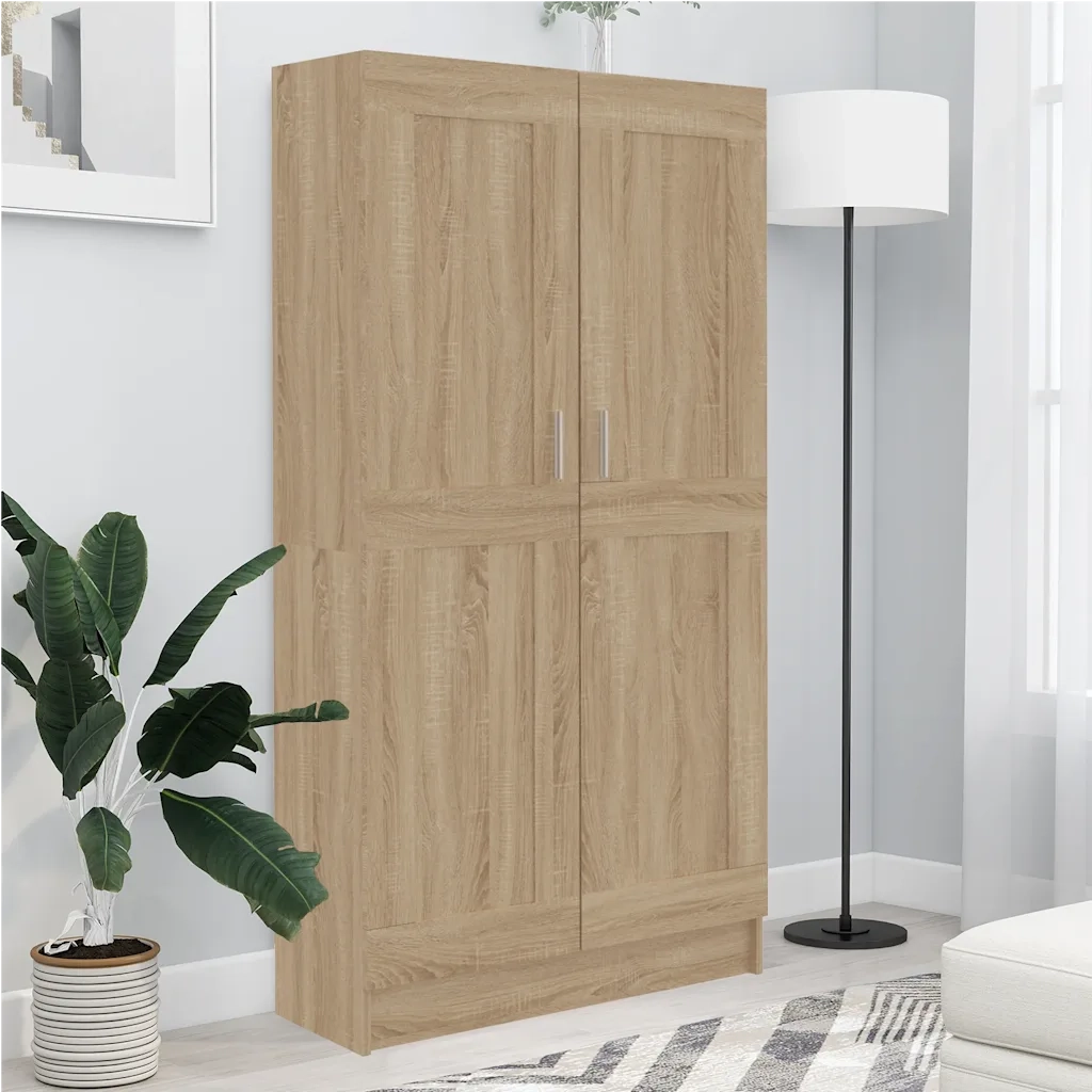 Libreria Rovere Sonoma 82,5x30,5x150 cm in Legno Multistrato 802726