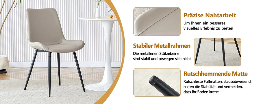 Tavolo da pranzo per 4 persone rotondo in MDF con base in metallo, per sala da pranzo e cucina, 100 cm