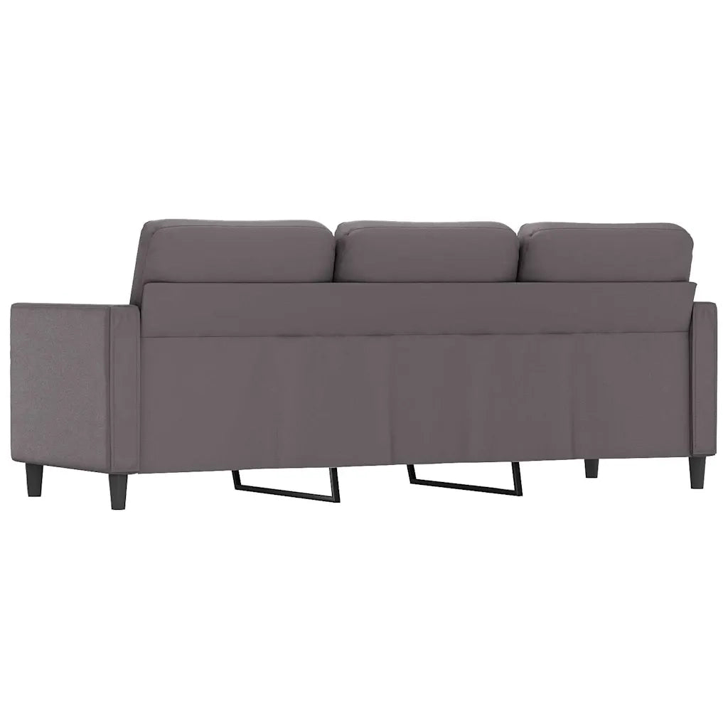 Divano a 3 Posti-Sofa 3 Posti Grigio 180 cm in Similpelle 934352