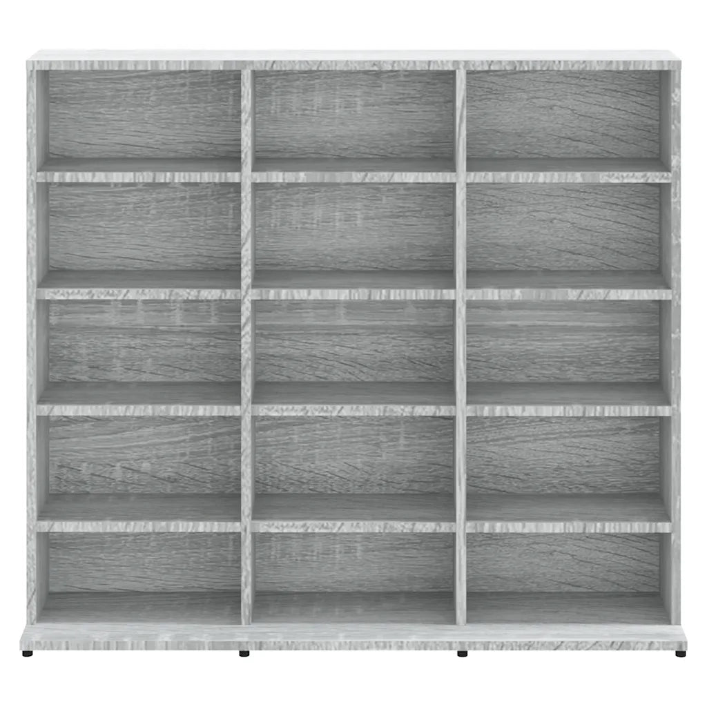 Mobile Porta CD Grigio Sonoma 100x23x89,5 cm Legno Multistrato 815484