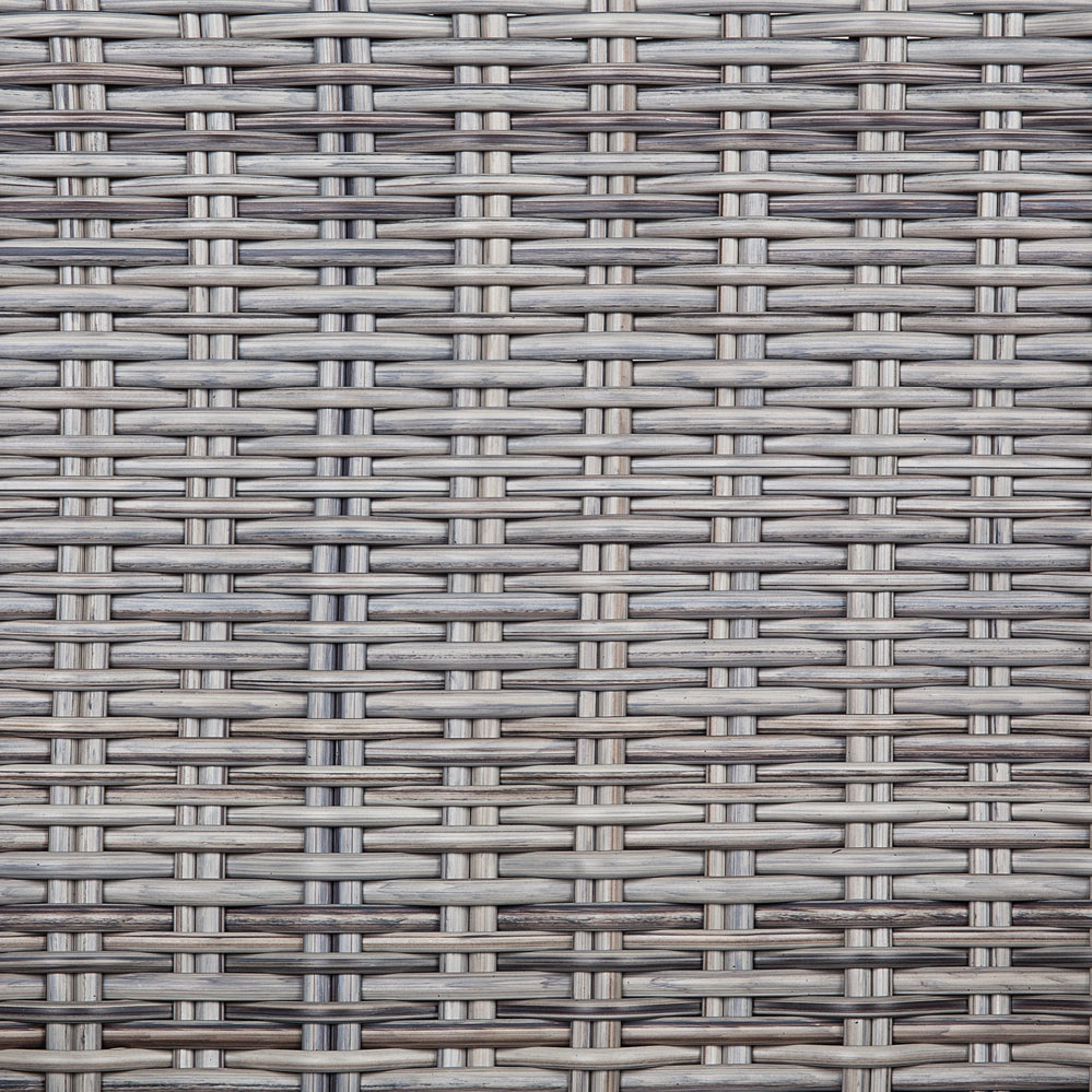Set di 2 sedie da giardino grigio rattan sintetico 73L x 60W x 96H cm cuscini da esterno Modern