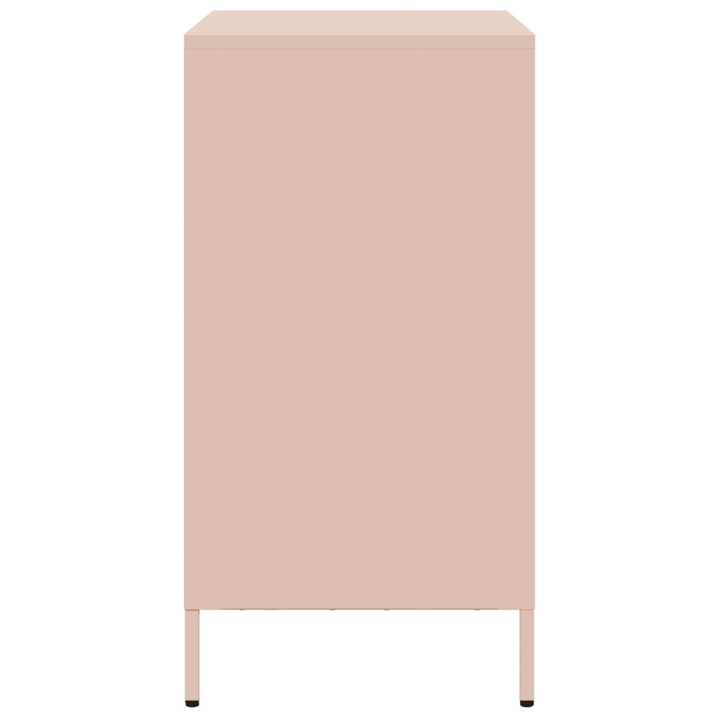 Credenza Rosa 68x39x73,5 cm in Acciaio Laminato a Freddo 851257