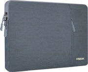 Sacco per laptop 15,6 pollici, protezione acquatica, compatibile con la maggior parte dei laptop 15,6" (Surface Book, Acer, Dell, HP, Lenovo, Samsung, Asus), colore grigio scuro